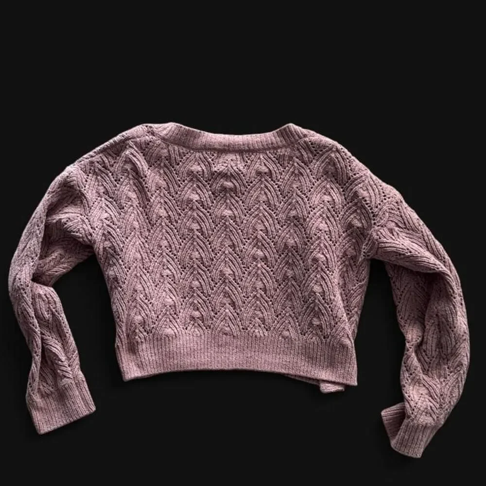 Pink-rose Women's Pink and Purple Cardigan